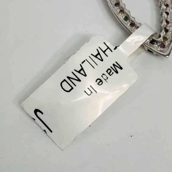 Teardrop Gemstone Earrings Sterling Silver Dangle - Picture 4 of 12